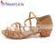 Hot Sale Latin Shoes Double Buckle girls Low Heel Dance Shoes