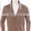 Long Sleeve Button Cable Knit Cardigan man sweater