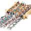Hot 18K Gold Plated Copper Womens Multi Colored Stone Bracelet With Multi Colors