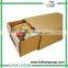 Custom logo printed kraft rectangle carton box for shoes