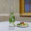 Mouthblown heat resistant Pyrex glass water decanter