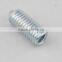Blue White Zinc Hexagon Socket Set Screws With Cone Point DIN914
