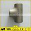 1 inch sch10 ss304 butt weld pipe fittings equal tee