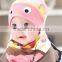 Knit cute fish turtleneck baby hat 100% cotton high quality handmade baby beanie hat
