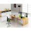 Full Melamine 4 People Office Desk Workstions