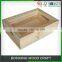 Custom Made Unfinished Wooden Crate Tray