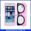 wholesale hot selling mobile phone cover 3D sun glasses mobile phone case for iPhone 6 5 5s Mirror Case for iphone 6 5 5s