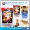 hot sell food packing alumimum foil ziplock pet food bag with stand up