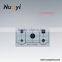 Cheaper price stainless steel table top 5 burner gas stove cover with ce certifiate