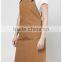 Brown canvas work apron with crossback straps