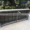 Rattan with stone glass sofa set aluminum wicker sofa set