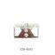 Zinc alloy bra ornament buckle with rhinestones