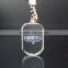 Laser engraving crystal key chain loop