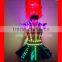 LED Skirt With LED Headdress, Tron dance show LED Dress, LED headdress