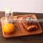 Factory wooden food storage tray personalized custom wood bread trays