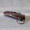 Leather key holder, Holds 1-6 regular keys, snap button