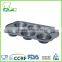 Non-Stick Carbon Steel 6 Hole Sunflower Cupcake Tin