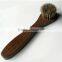 Wooden handle horse hair shoe brush