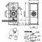 security door handle lock for cold hot drink snack vending machine