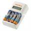 best selling 4 slot Ni-MH/Cd standard battery charger with pkcell brand