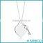 Hot Sell 2016 Sterling Silver Jewelry 925 Silver Heart Necklace High Polished Tag Jewelry
