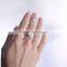 925 silver star shape jewelry double two finger band rings for women