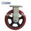 4 '' 5'' 6'' 8'' heavy duty arc PU swivel casters, industrial trolley caster wheel