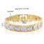 ATHENAA 18K Gold Plated Medical Jewelry Boutique Copper Watch Chain Bracelet Magnetic Bangles Christmas Gift For Men