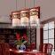 Special offer sheepskin lamp small droplight of classical Chinese woodwork single head carving restaurant Lighting