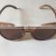 Zebra wooden sunglasses with bamboo box high quality spring metal hinge driving glasses custom wood sunglasses