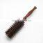 high quality curl round wood wooden boar bristle hair brush