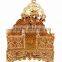 Antique Religious Om Design Sinhasan Decore Temple Hindu Deity Pooja Sinhasan Stand Chair - Idol Gift Item Home Decorate