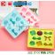 Silicone different lovely shape food freezer tray ice cube box