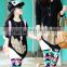 High Quality Latest Design Family Sets Long Sleeves Black Family Sets