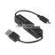 Premium1MINI USB OTG Cable for iphone and low-cost high-speed plastic casing 3 port usb hub 2.0