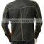 Men Leather Shirt With Contrast Cream Wax