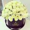 Hot sale Storage Box of waterproof paper round flower box With Lid Ribbon Handle
