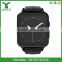 2016 luxury leather android 4.4 smart watch for health care