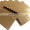 custom printed plastic earring tag with back hook for rack or wire