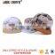 Flower printing fabric leather patch 6 panels snapback caps