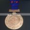 custom angold antique religious medal for school Competition,cheap running medals