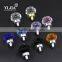 Modern Fancy Hardware Handles Chrome Finish Crystal Cabinet Glass Knob