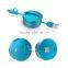 Convenient multi-color fashionable 2 in 1 usb great quality stretching data cable