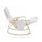 HomCom 36" Reclining Bentwood Lounge Chair - Beige