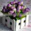 wooden christmas decor flower pot,artificial flower pots,small white flower pot
