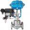 low price v-type PTFE welded gas regulating valve with pneumatic
