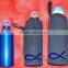 Custom logo neoprene water bottle holder with strap