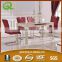 TH365 Hot Sale modern cheap stainless steel dining table with glass