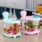 Creative Desktop micro landscape aquarium lighting Household USB ultrasonic atomizing air humidifier