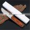 Wood Handle Multi Purpose Outdoor Survival Knife, Straight Edge Fruit Knife